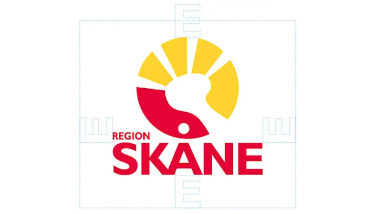 Region Skånes logotyp med frizon.
